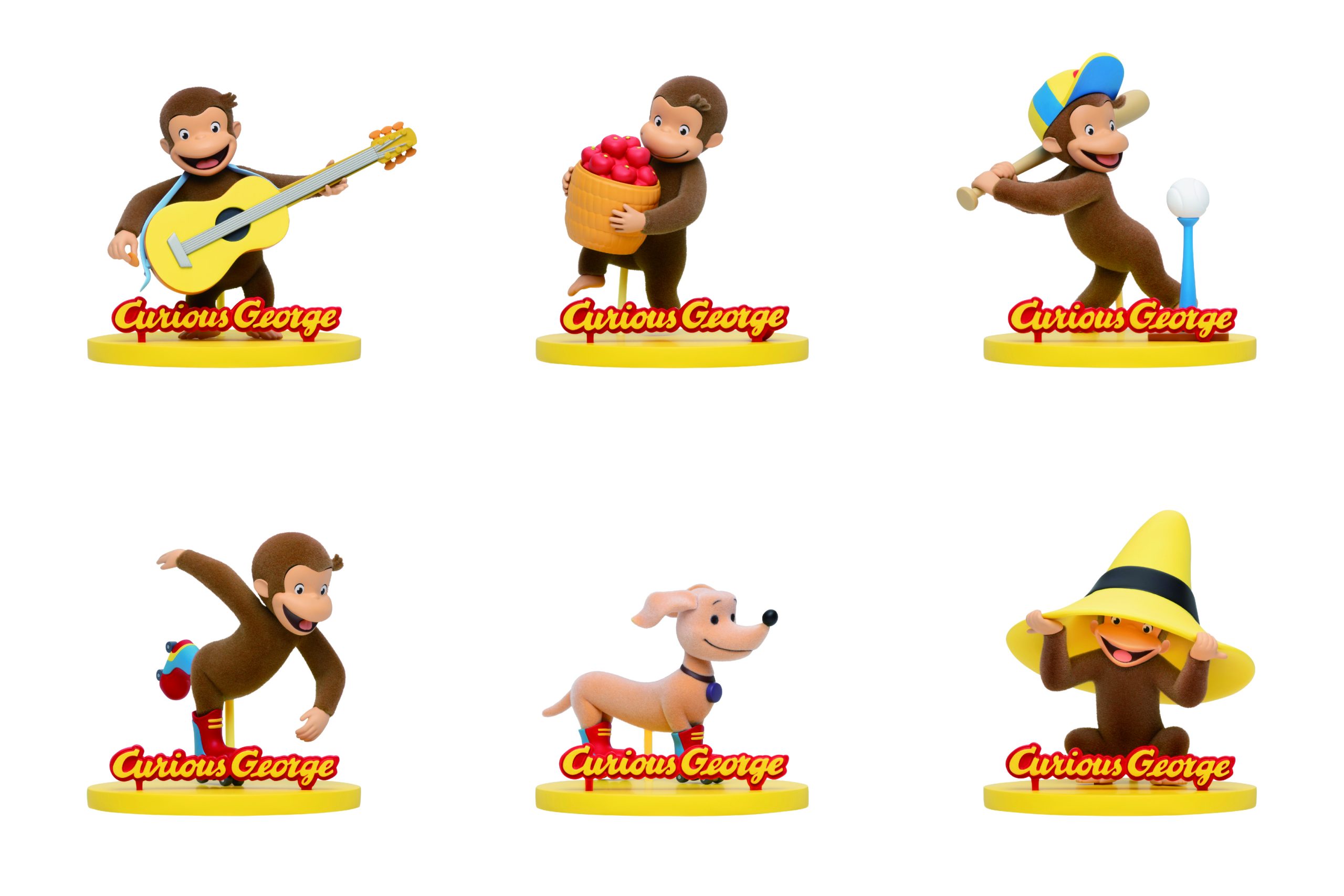 おさるのジョージ GPSBOX もふふわフィギュア全6種